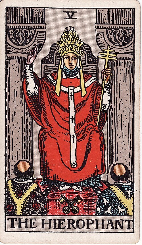 The Hierophant tarot card