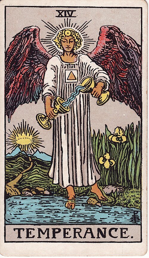 Temperance tarot card