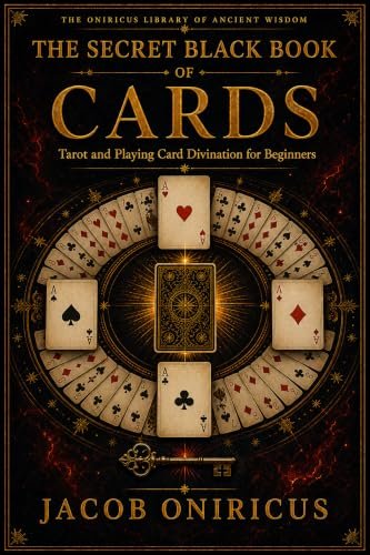 Official cover: The Secret Black Book of Cards by Jacob Oniricus